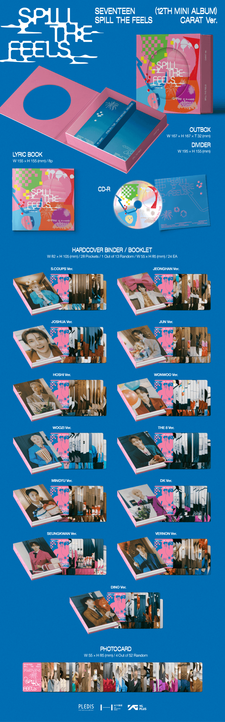 SEVENTEEN - 12th Mini Album [SPILL THE FEELS] + WEVERSE GIFT