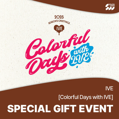 (PREVENTA) IVE - 2025 SEASON'S GREETINGS [Colorful Days with IVE] + SOUNDWAVE GIFT