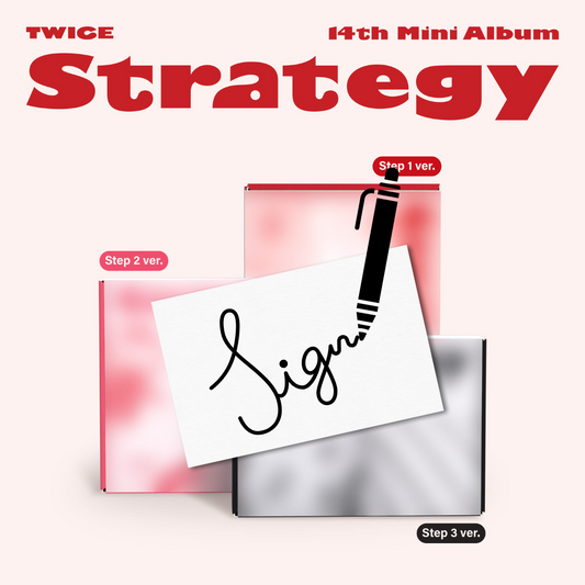 (PREVENTA) (AUTOGRAFIADO) TWICE - 14th Mini Album [STRATEGY] SIGNED POSTCARD