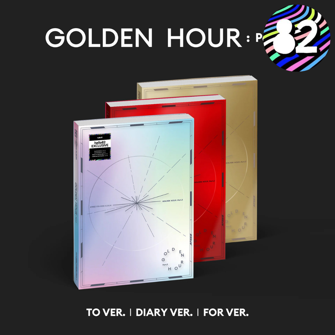 (PREVENTA) ATEEZ - 11th Mini Album [GOLDEN HOUR : Part.2] HELLO82 EXCLUSIVE