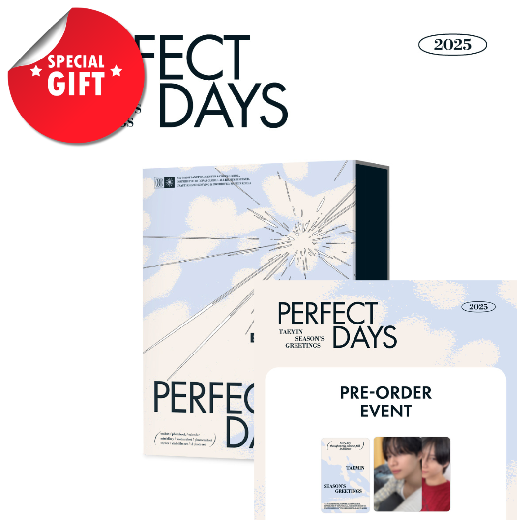 (PREVENTA) TAEMIN - 2025 SEASON'S GREETINGS [Perfect Days] + P.O.B