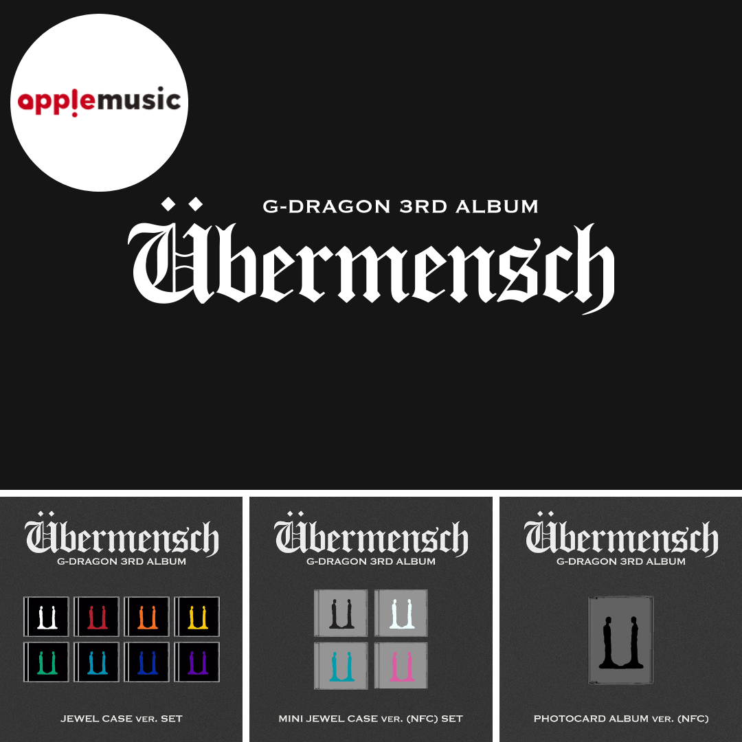 (PREVENTA) G-DRAGON - 3RD ALBUM [Übermensch] + APPLEMUSIC GIFT