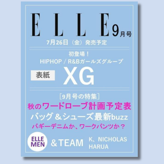 (PREVENTA) XG - ELLE JAPAN MAGAZINE 2024 SEPTEMBER ISSUE FT. ELLE MEN &TEAM