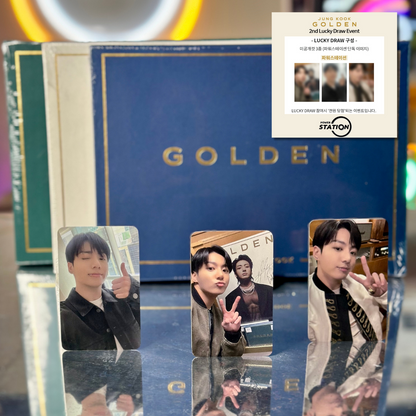 BTS JUNG KOOK - GOLDEN 1ST SOLO ALBUM + POWER STATION 2ND LUCKY DRAW