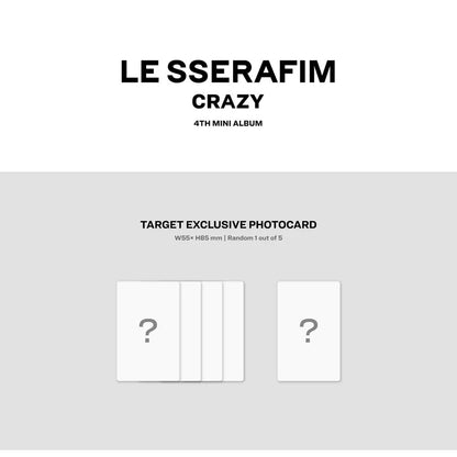 LE SSERAFIM - 4th Mini Album 'CRAZY' (TARGET EXCLUSIVE)