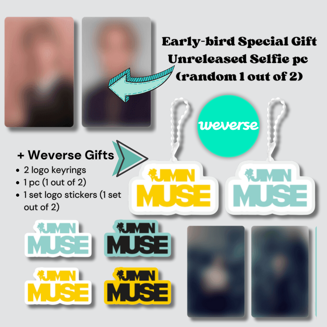 BTS JIMIN - 2nd Solo Album 'MUSE' SET + EARLY BIRD WEVERSE GIFT