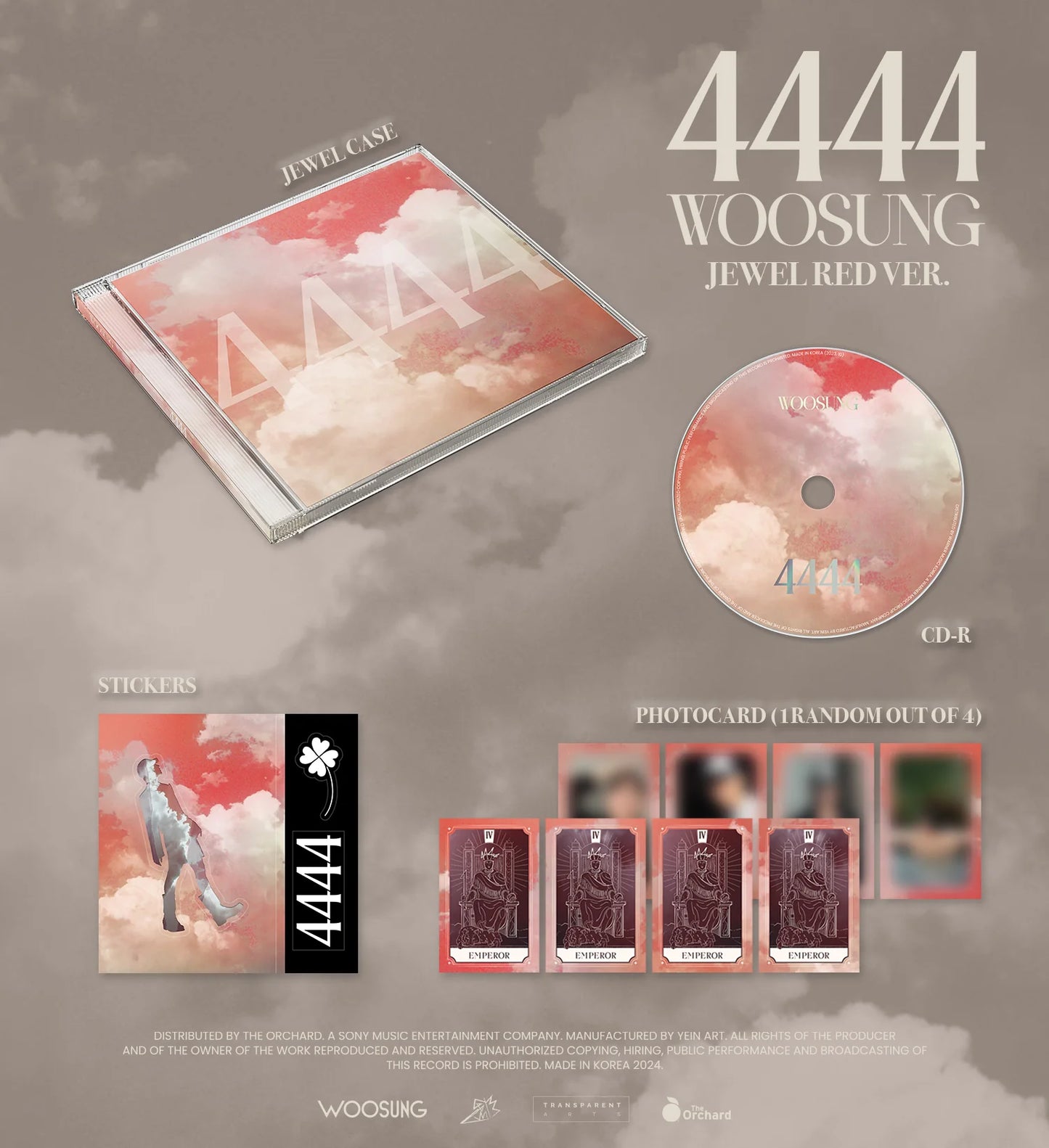 WOOSUNG (THE ROSE) - 2nd Album '4444'