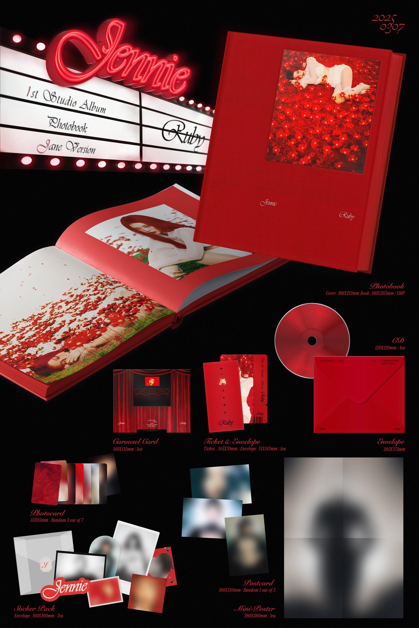 (PREVENTA) JENNIE - 1st Studio Album [RUBY] (PHOTOBOOK) + WITHMUU GIFT