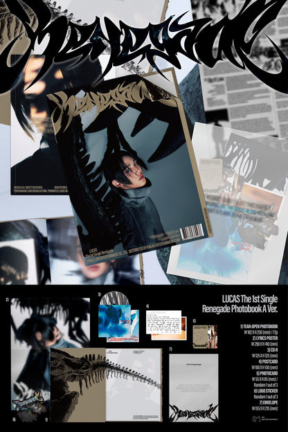 LUCAS - The 1st Single [Renegade] (Photo Book Ver.)