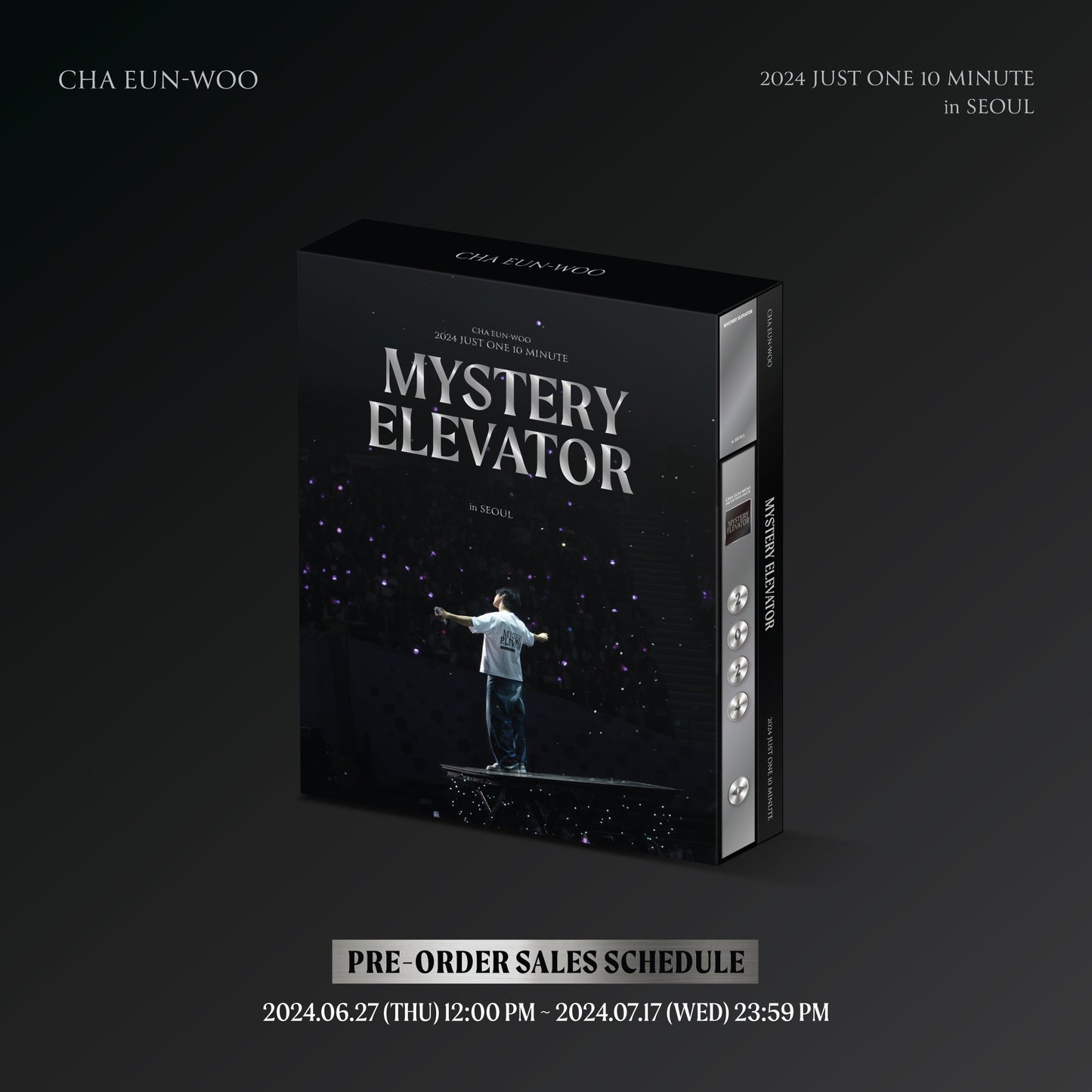 (PREVENTA) CHA EUN-WOO - 2024 Just One 10 Minute [Mystery Elevator] in Seoul DVD