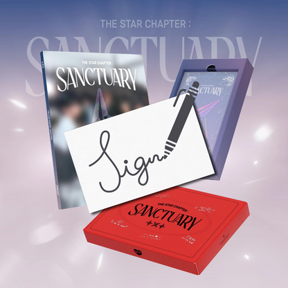 (SIGNED) TOMORROW X TOGETHER - The Star Chapter: SANCTUARY + SIGNED POSTCARD