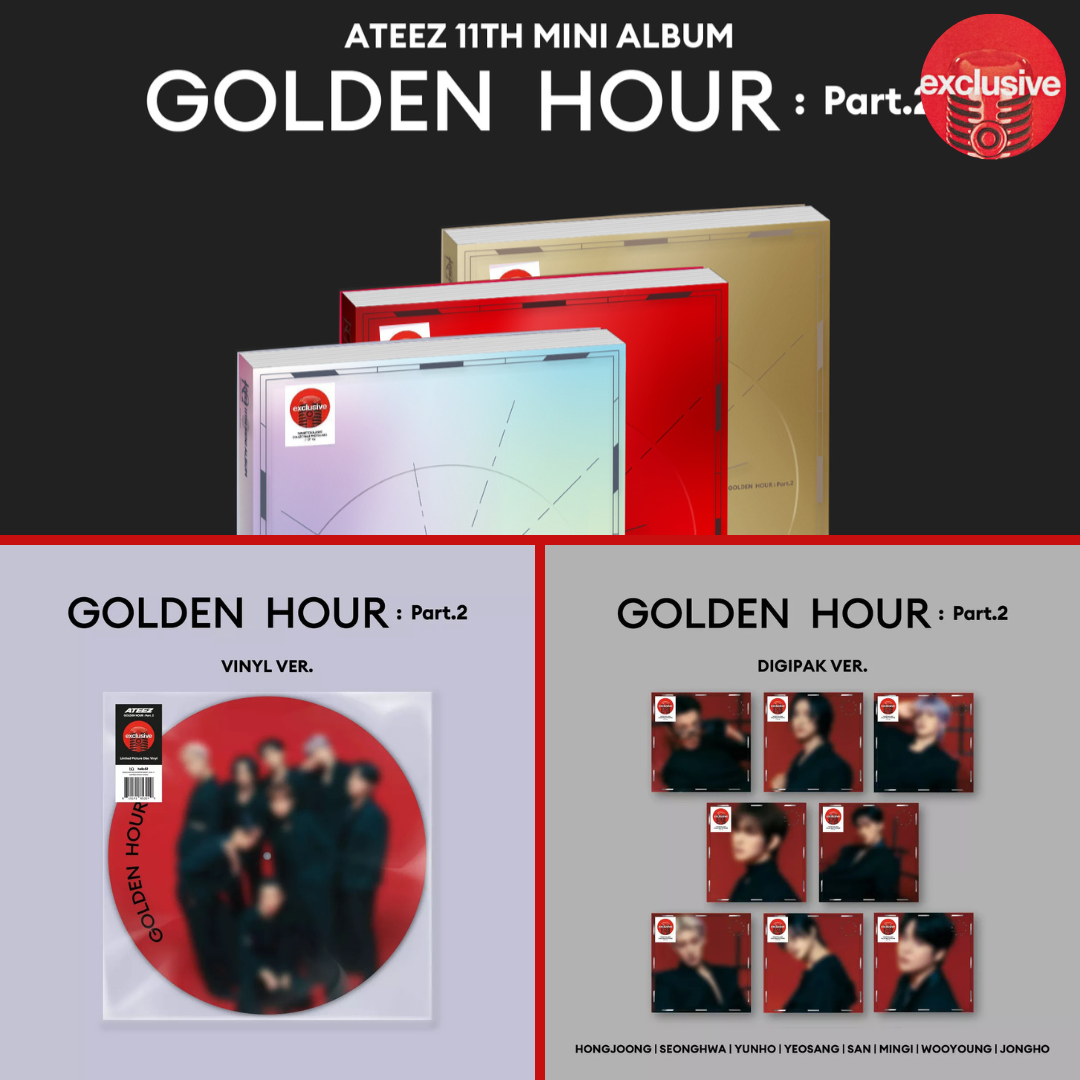 (PREVENTA) ATEEZ - 11th Mini Album [GOLDEN HOUR : Part.2] (TARGET EXCLUSIVE)