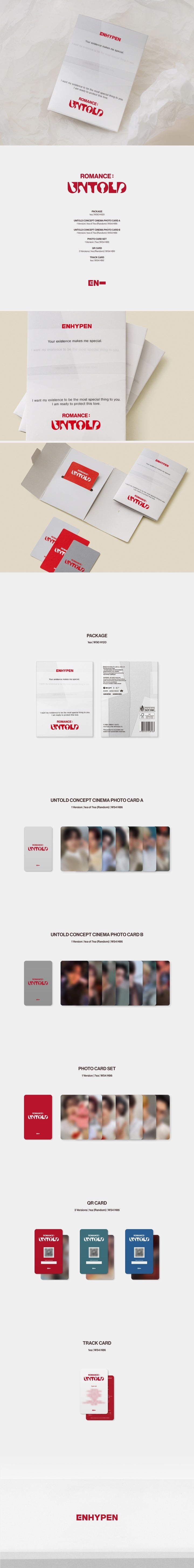 ENHYPEN - 2nd Studio Album ROMANCE : UNTOLD + WEVERSE GIFT