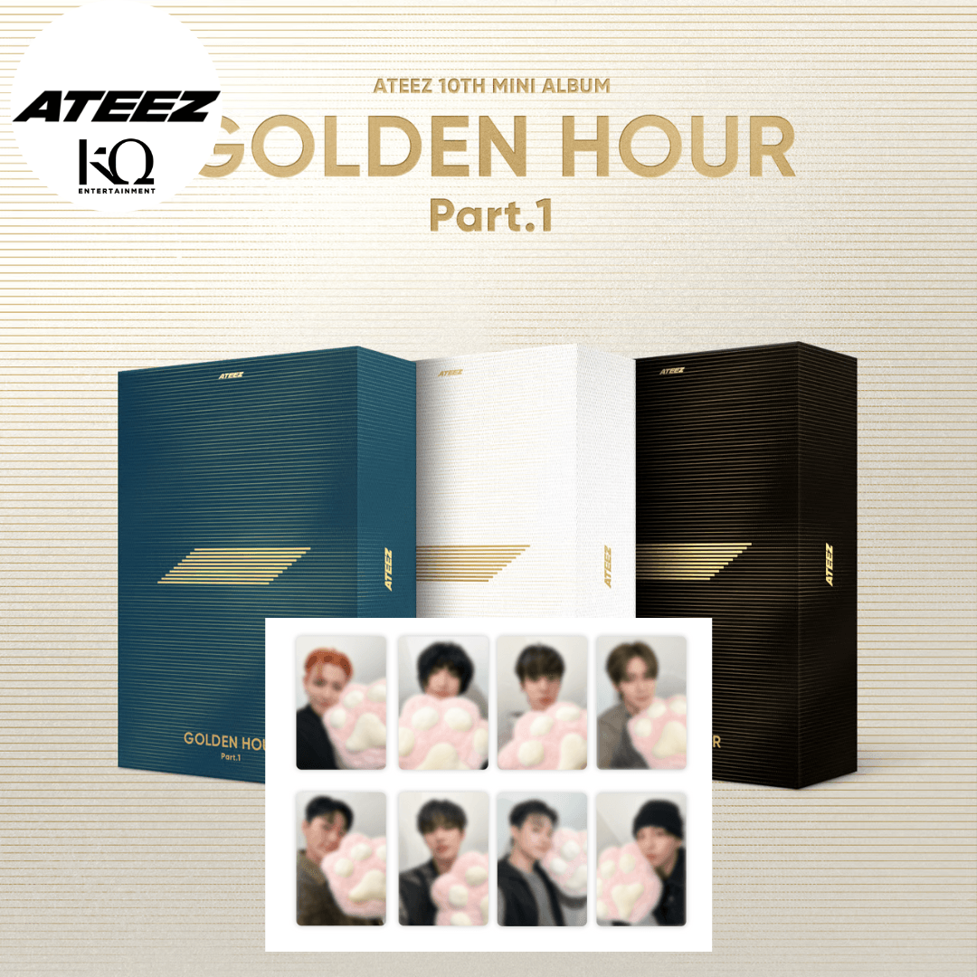 ATEEZ - GOLDEN HOUR : PART.1 10TH MINI ALBUM + KQ ATEEZ SHOP GIFT - K-POP WORLD