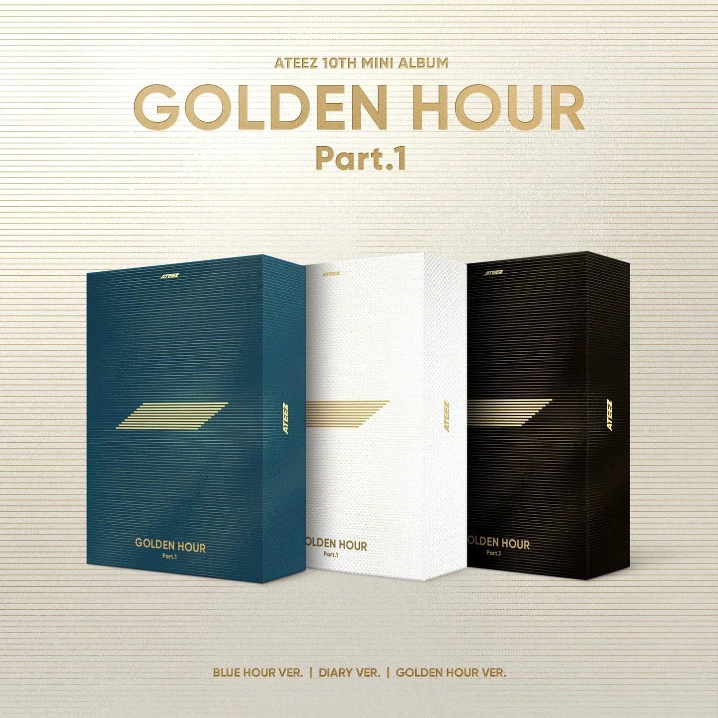 ATEEZ - GOLDEN HOUR : PART.1 10TH MINI ALBUM + KQ ATEEZ SHOP GIFT - K-POP WORLD