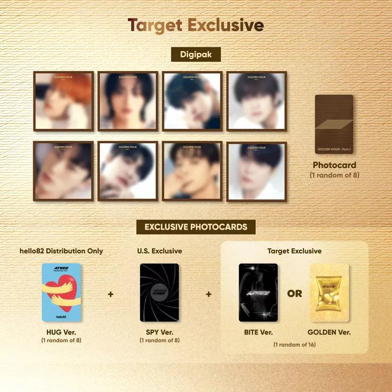 ATEEZ - GOLDEN HOUR : PART.1 10TH MINI ALBUM (TARGET EXCLUSIVE) - K-POP WORLD