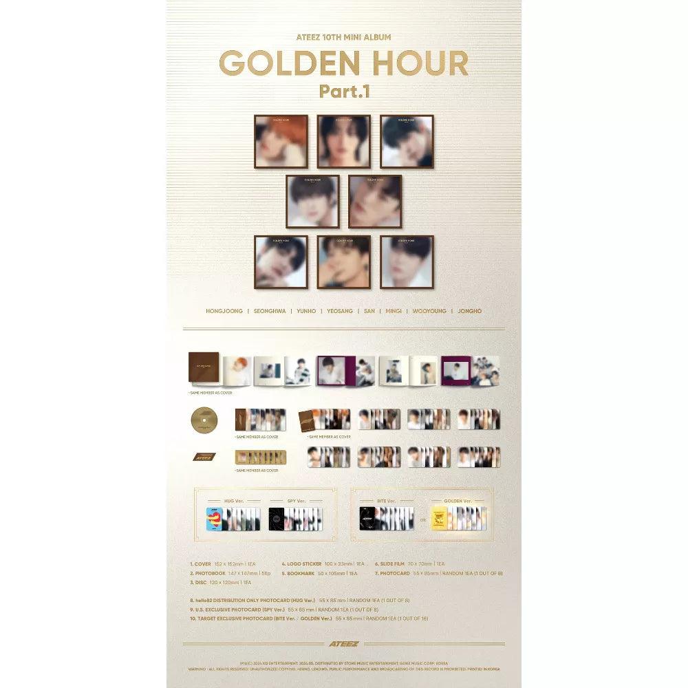 ATEEZ - GOLDEN HOUR : PART.1 10TH MINI ALBUM (TARGET EXCLUSIVE) - K-POP WORLD