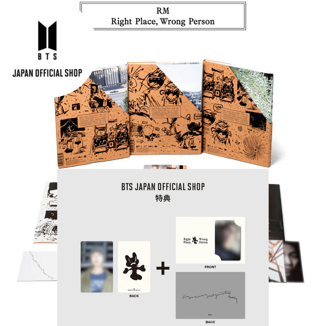 BTS RM - Right Place, Wrong Person [Set] + BTS JAPAN OFFICIAL SHOP GIFT - K-POP WORLD