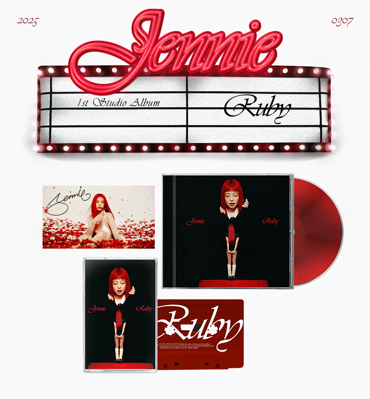 (PREVENTA) JENNIE - 1st Studio Album [RUBY] (SIGNED)