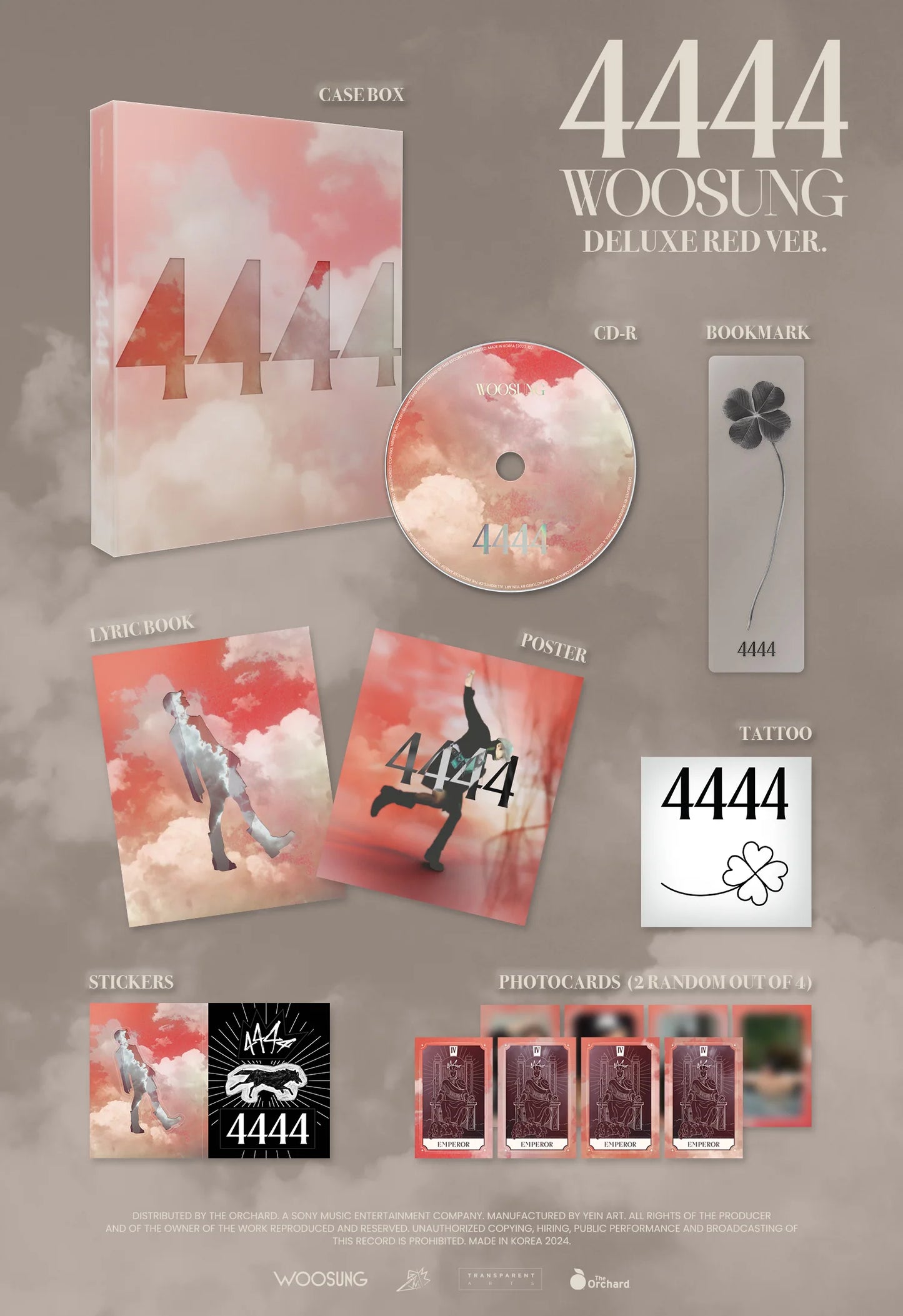 WOOSUNG (THE ROSE) - 2nd Album '4444'