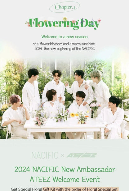 NACIFIC X ATEEZ FLOWERING DAY - K-POP WORLD