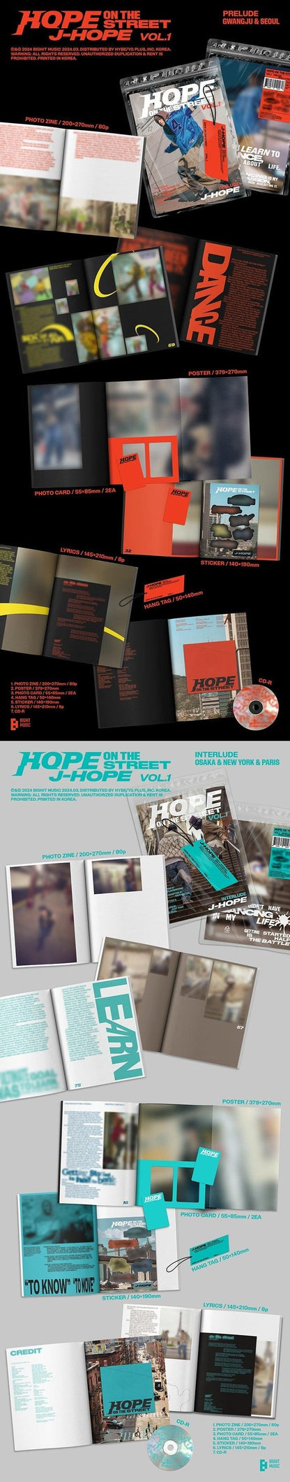 (PREVENTA) J-HOPE - HOPE ON THE STREET VOL.1 + WEVERSE EARLY BIRD GIFT - K-POP WORLD