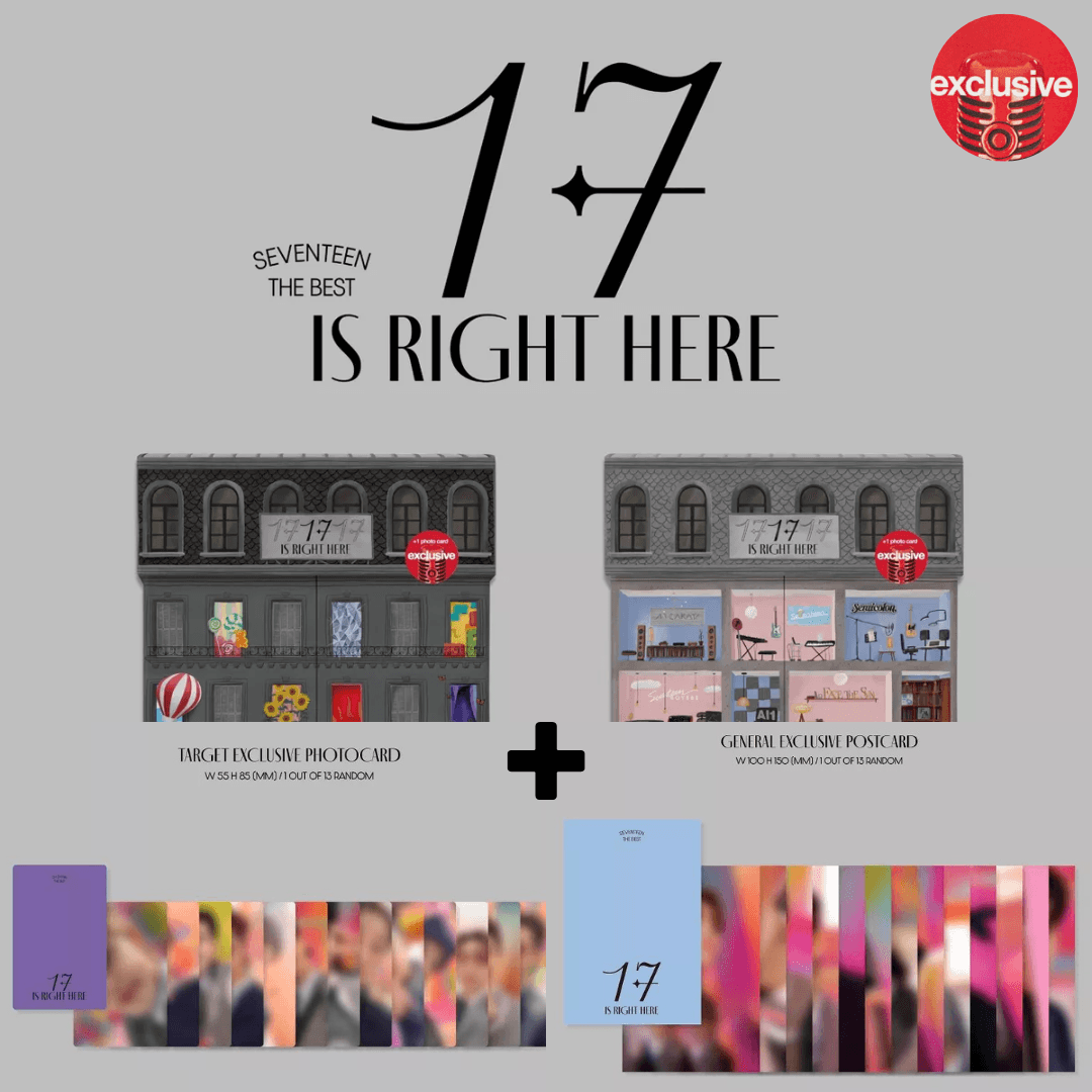 SEVENTEEN - SEVENTEEN BEST ALBUM '17 IS RIGHT HERE' (TARGET EXCLUSIVE) - K-POP WORLD