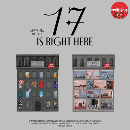 SEVENTEEN - SEVENTEEN BEST ALBUM '17 IS RIGHT HERE' (TARGET EXCLUSIVE) - K-POP WORLD