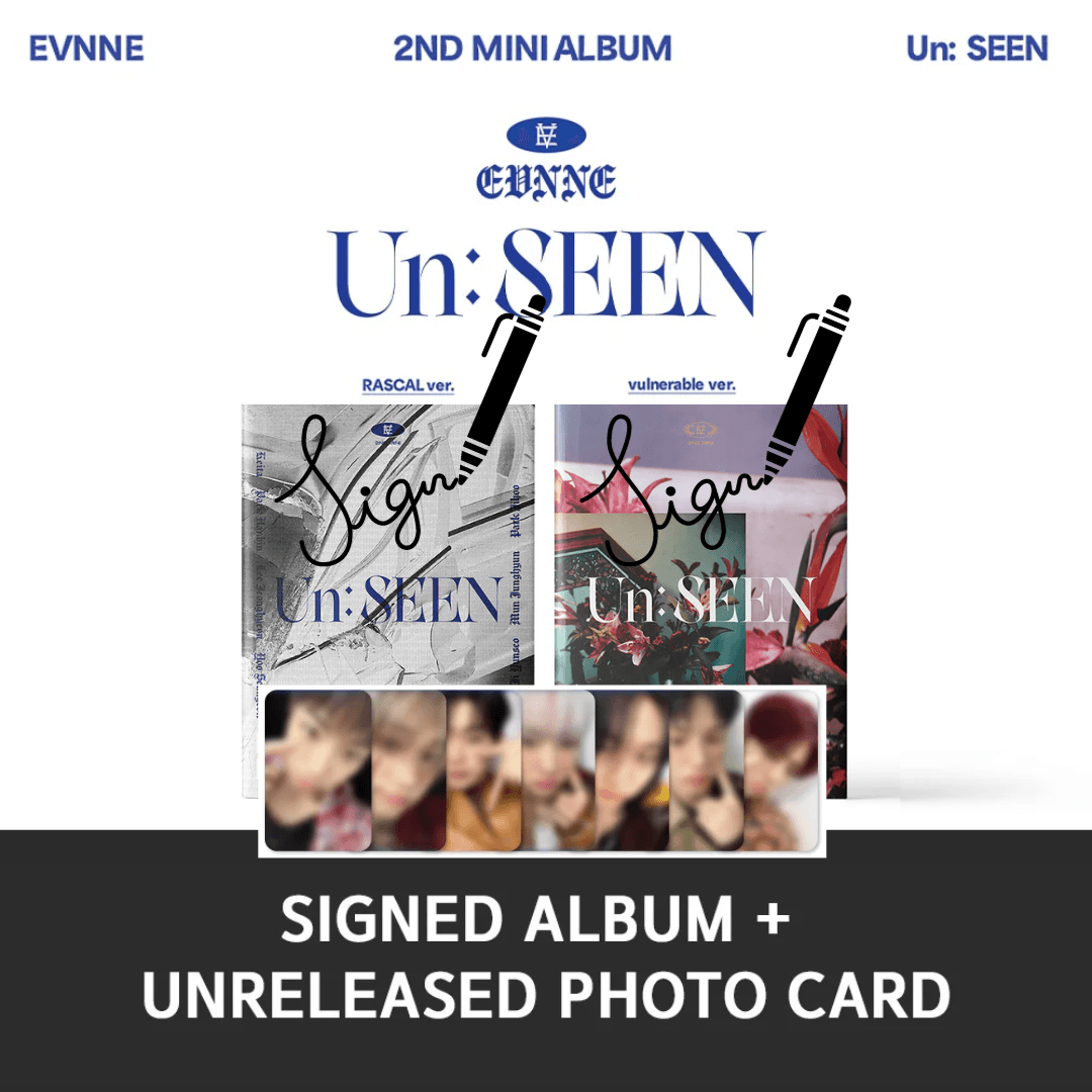 [Signed] EVNNE - 2nd MINI ALBUM [Un: SEEN] (Random) (ALBUM AUTOGRAFIADO) - K-POP WORLD