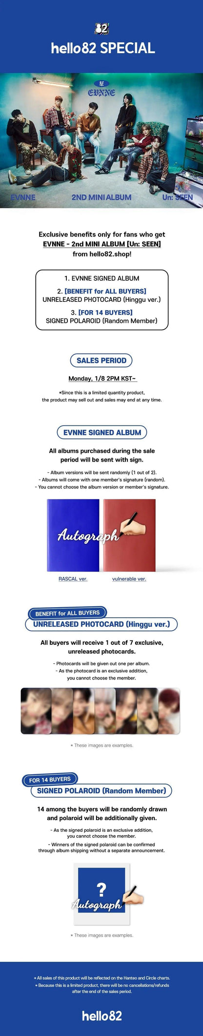 [Signed] EVNNE - 2nd MINI ALBUM [Un: SEEN] (Random) (ALBUM AUTOGRAFIADO) - K-POP WORLD