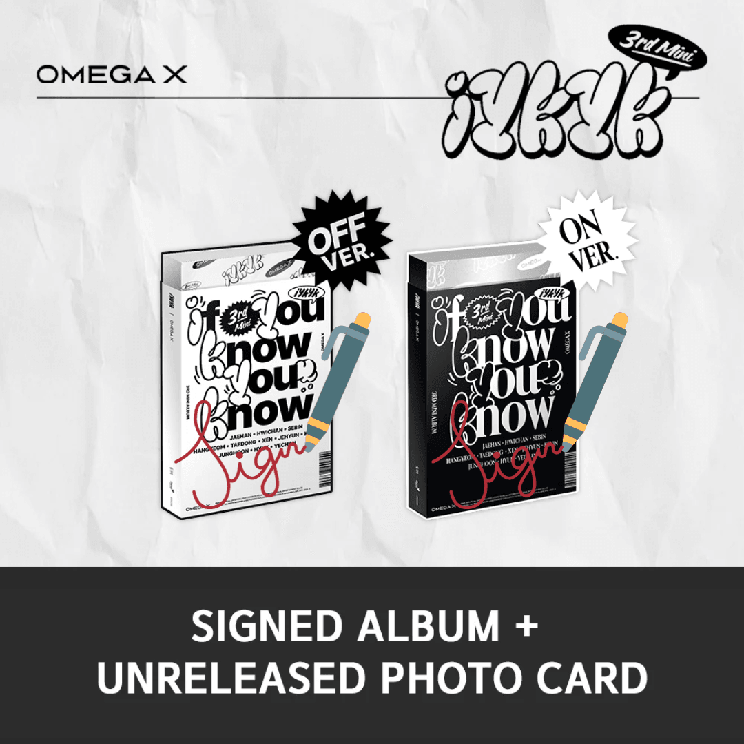 (PREVENTA) [Signed] OMEGA X - 3rd MINI ALBUM : iykyk (Random) (ALBUM AUTOGRAFIADO) - K-POP WORLD (7468781797511)