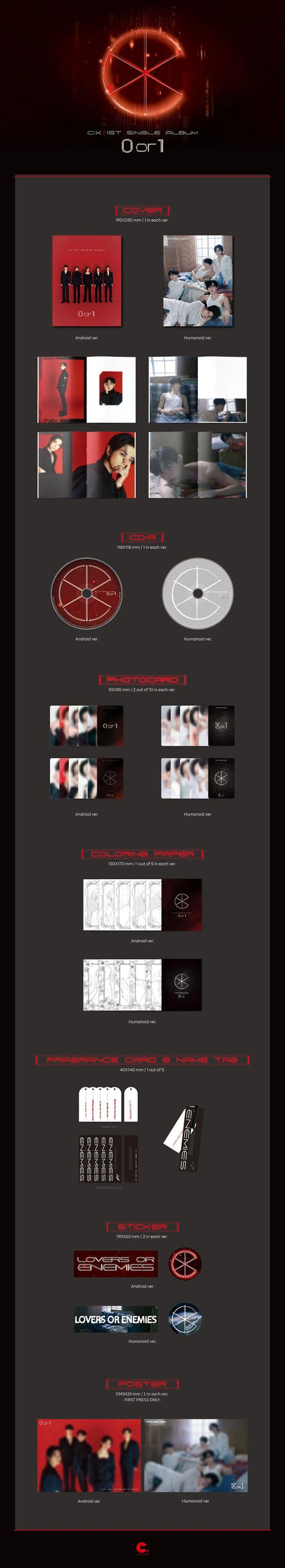 (SOBREPEDIDO) CIX 1st Single Album [0 or 1] - K-POP WORLD