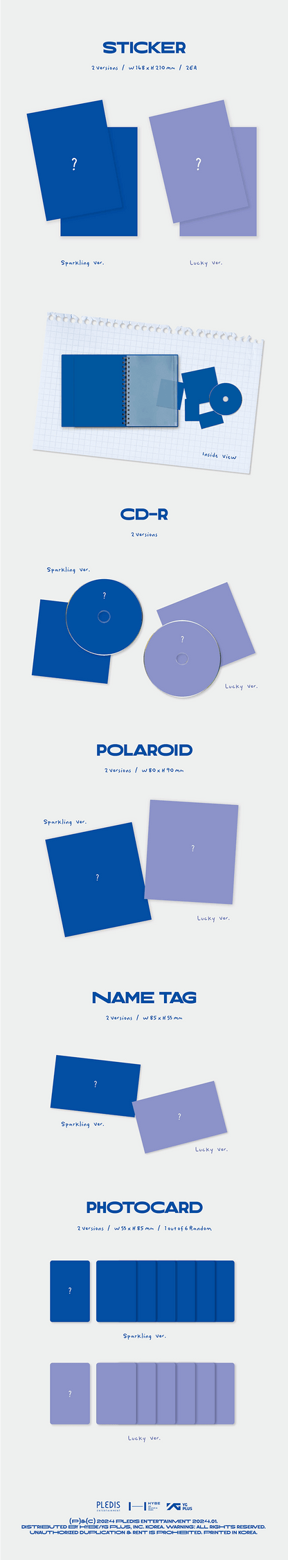 TWS - SPARKLING BLUE 1ST MINI ALBUM (SET) + WEVERSE GIFT - K-POP WORLD