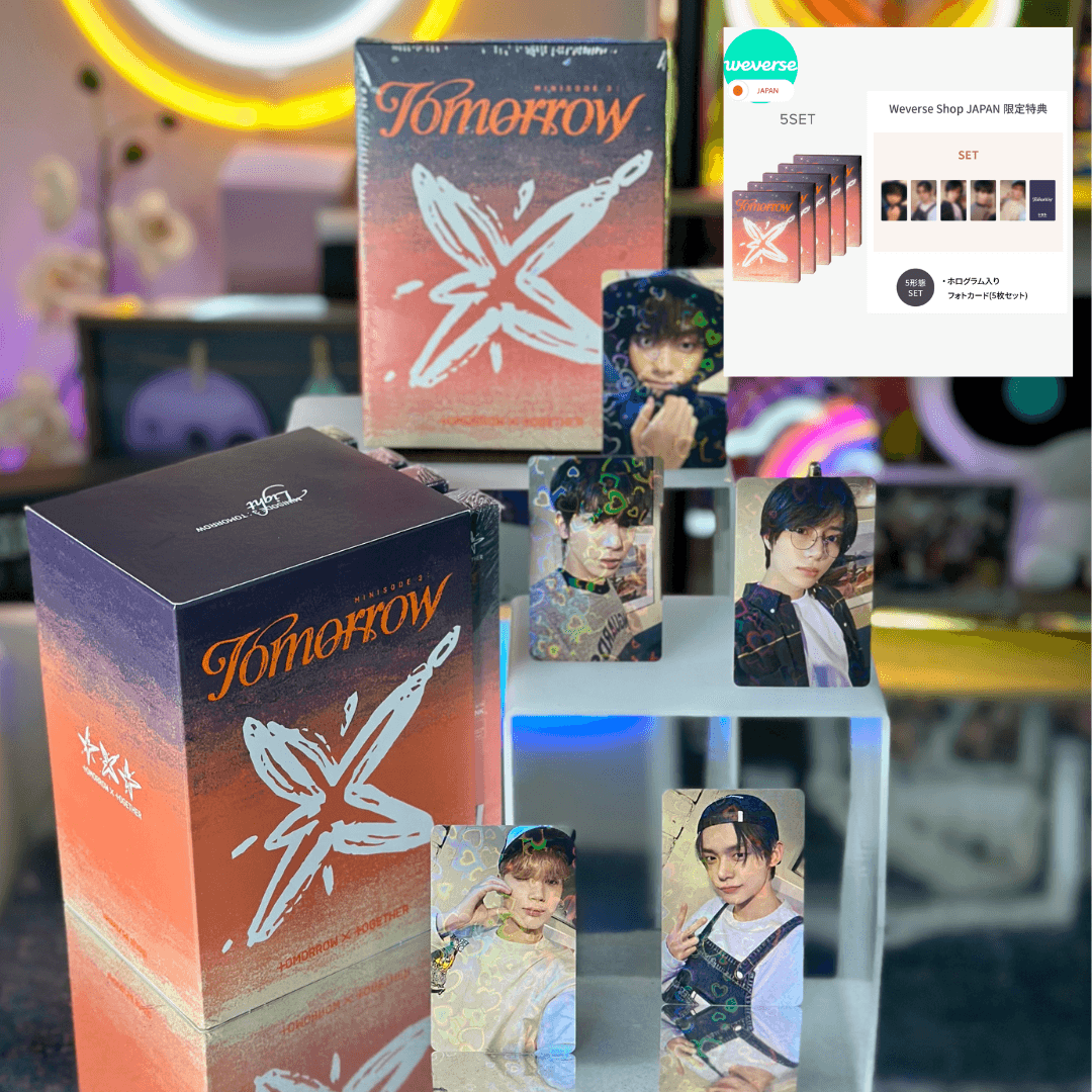 TXT - Minisode 3: Tomorrow (Light Ver.) + Weverse Shop JAPAN Gift : Holographic Photocards - K-POP WORLD