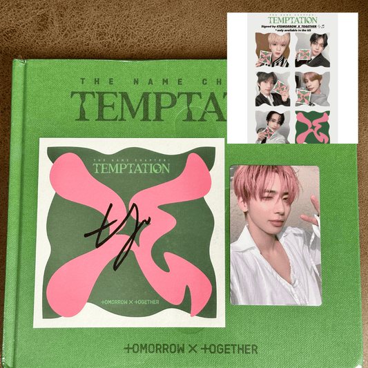 TXT - THE NAME CHAPTER TEMPTATION 5TH MINI ALBUM + POSTAL AUTOGRAFIADA - K-POP WORLD