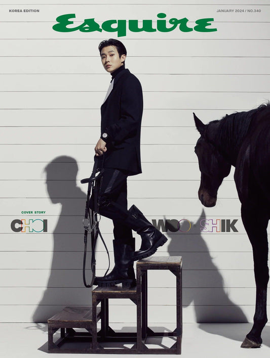 WOOSHIK - ESQUIRE MAGAZINE 2024 JANUARY ISSUE - K-POP WORLD