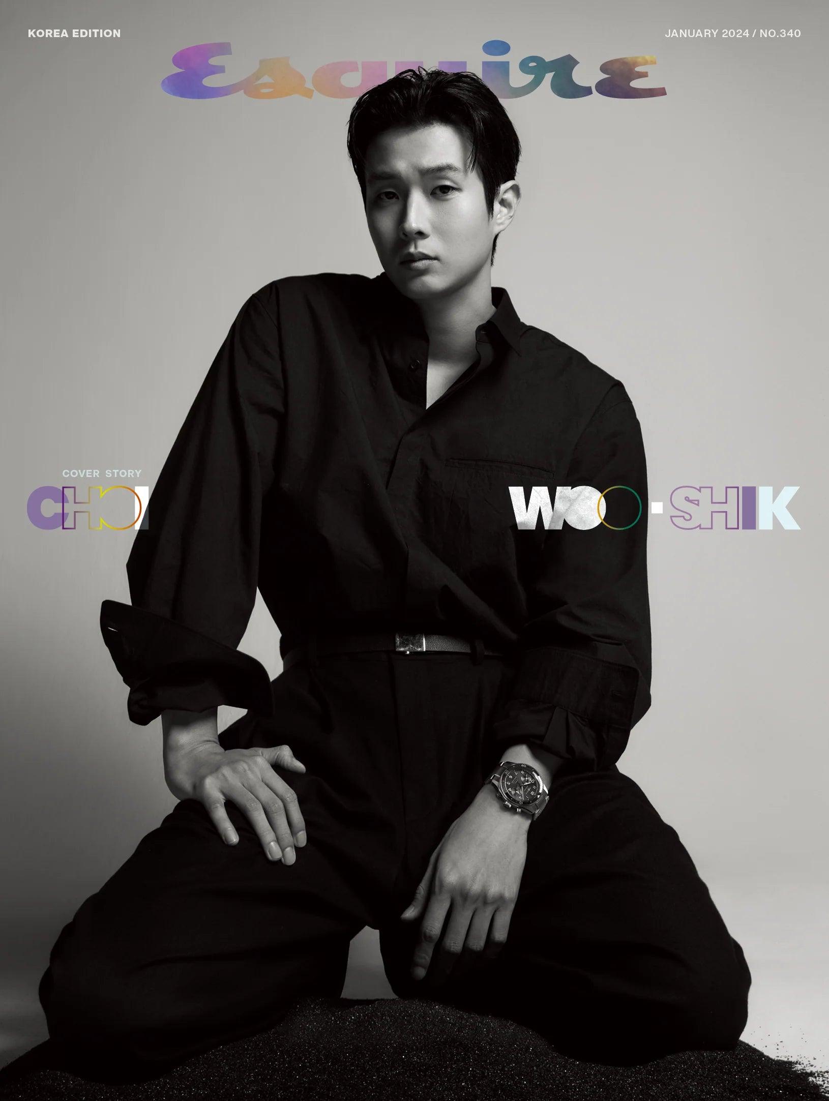 WOOSHIK - ESQUIRE MAGAZINE 2024 JANUARY ISSUE - K-POP WORLD