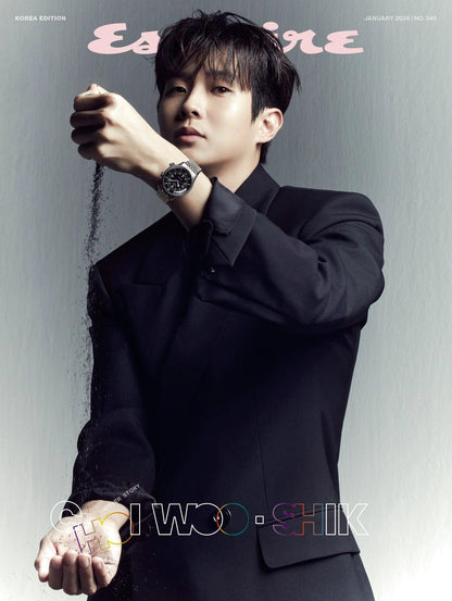 WOOSHIK - ESQUIRE MAGAZINE 2024 JANUARY ISSUE - K-POP WORLD