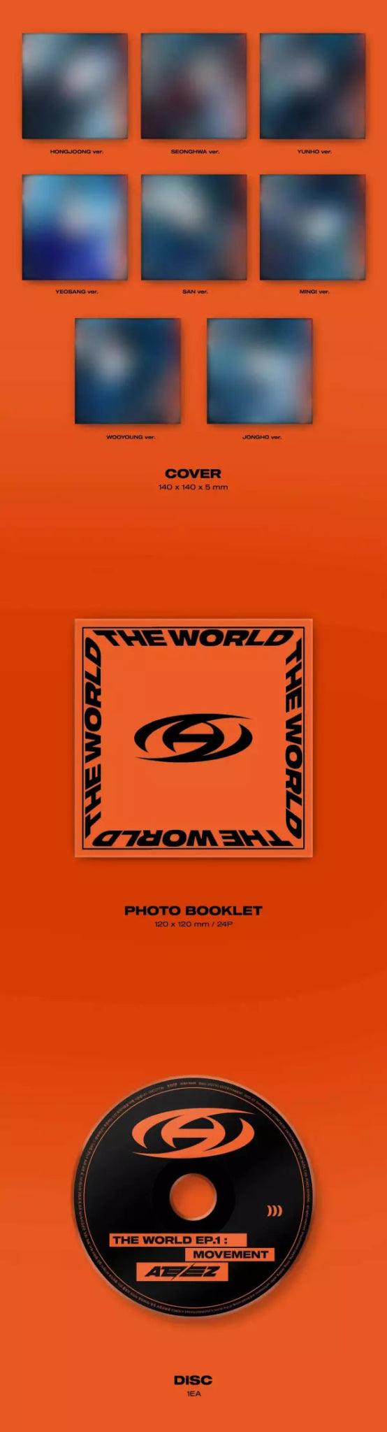 ATEEZ - ALBUM THE WORLD EP.1 MOVEMENT DIGIPAK VER. - K-POP WORLD (6769471717511)