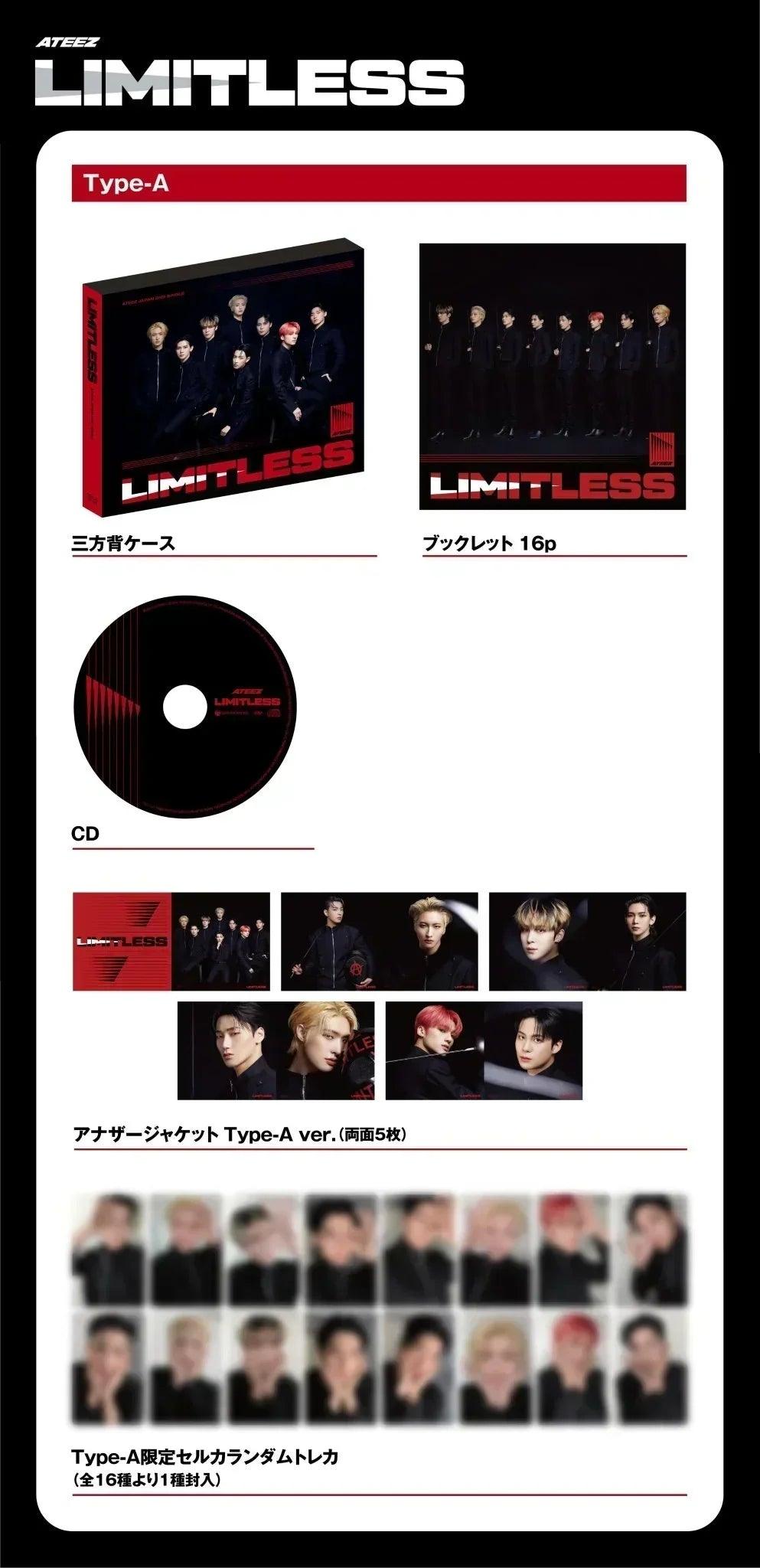 ATEEZ - LIMITLESS JAPAN 2ND SINGLE ALBUM - K-POP WORLD (7375824519303)