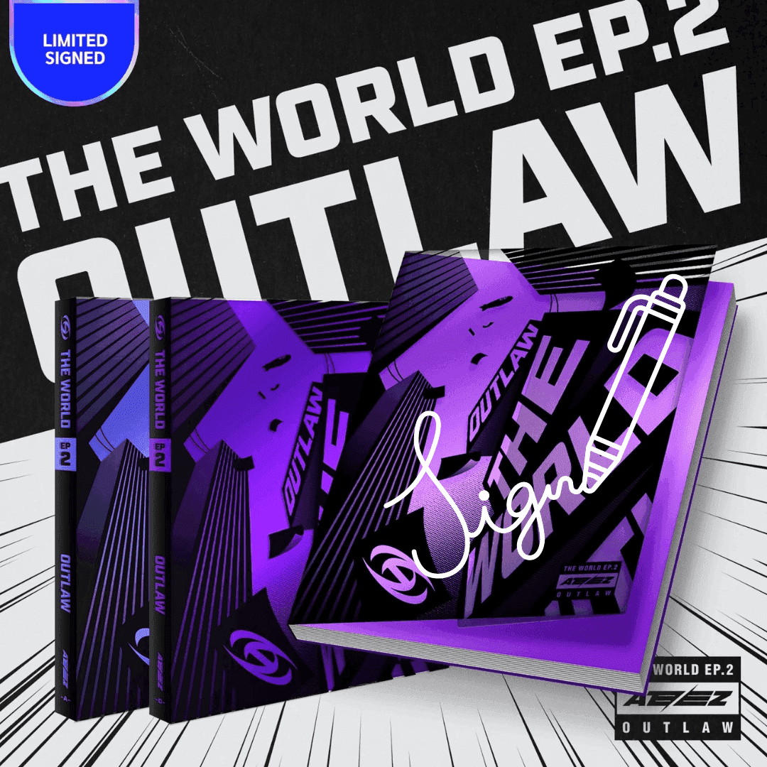 ATEEZ - THE WORLD EP.2 : OUTLAW (ALBUM AUTOGRAFIADO) - K-POP WORLD (7399395754119)