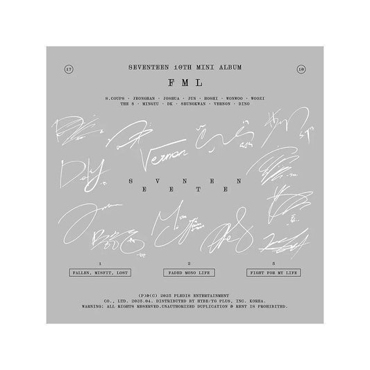 [AUTOGRAFIADO] SEVENTEEN - FML ALBUM CON POSTAL AUTOGRAFIADA - K-POP WORLD (7392492945543)