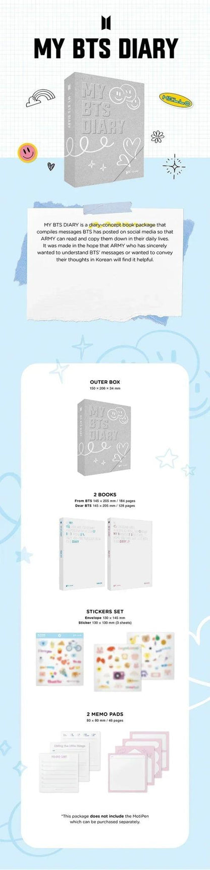 BTS - MY BTS DIARY - K-POP WORLD (7373014106247)