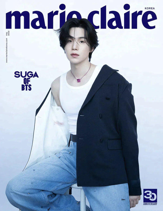 BTS SUGA - COVER MARIE CLAIRE MAGAZINE 2023 MAY ISSUE - K-POP WORLD (7388871262343)