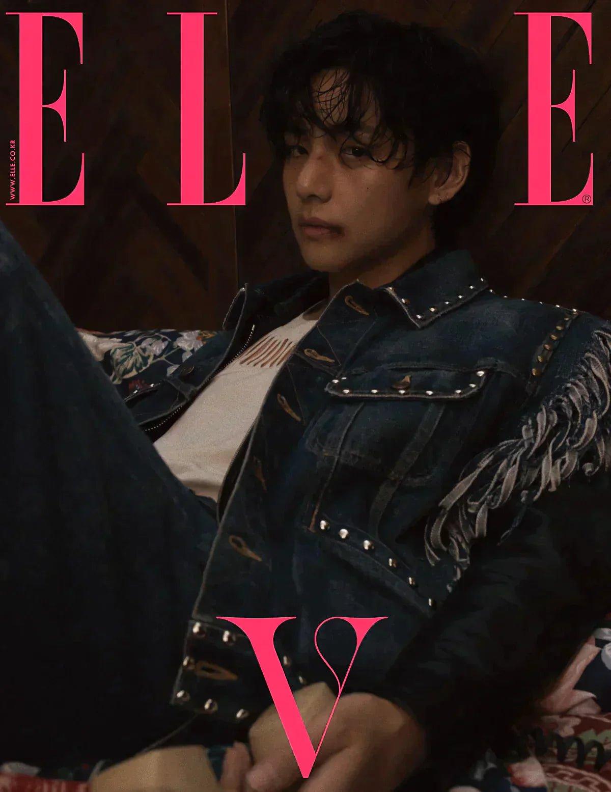 BTS V - COVER ELLE 2023 APRIL ISSUE - K-POP WORLD (7381487878279)