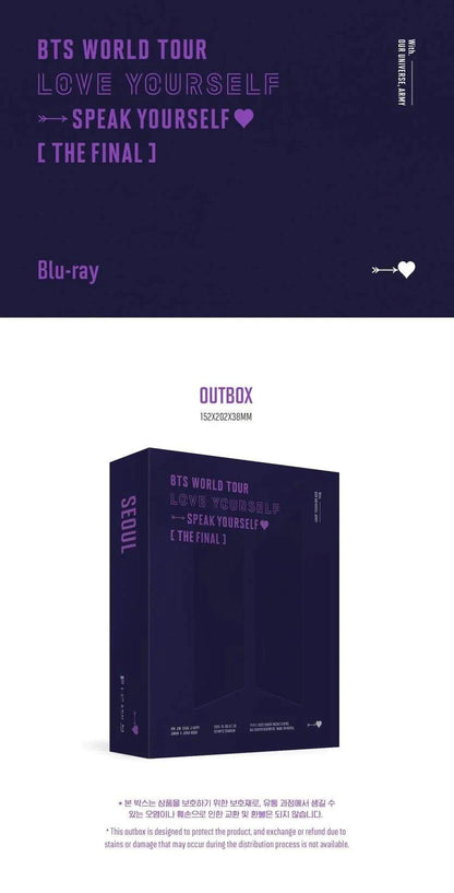 BTS - WORLD TOUR LOVE YOURSELF SPEAK YOURSELF THE FINAL BLU-RAY - K-POP WORLD (6811836973191)