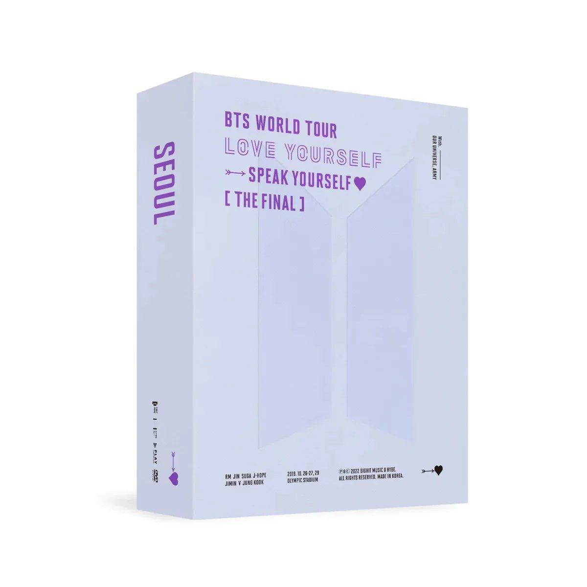 BTS - WORLD TOUR LOVE YOURSELF SPEAK YOURSELF THE FINAL DVD - K-POP WORLD (6810931691655)