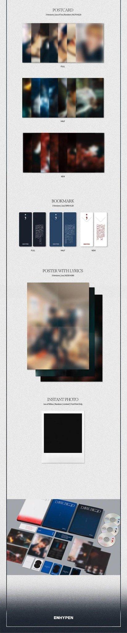 ENHYPEN 4th Mini Album - DARK BLOOD - K-POP WORLD (7392361283719)