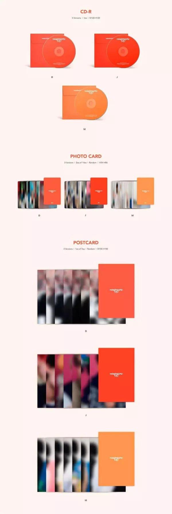 ENHYPEN - ALBUM MANIFESTO DAY 1 (STANDARD) + WEVERSE POB + HYBE GIFT - K-POP WORLD (6767726952583)