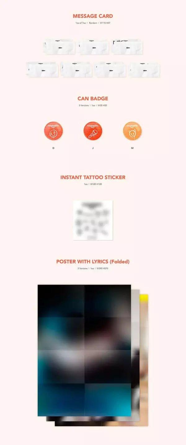 ENHYPEN - ALBUM MANIFESTO DAY 1 (STANDARD) + WEVERSE POB + HYBE GIFT - K-POP WORLD (6767726952583)